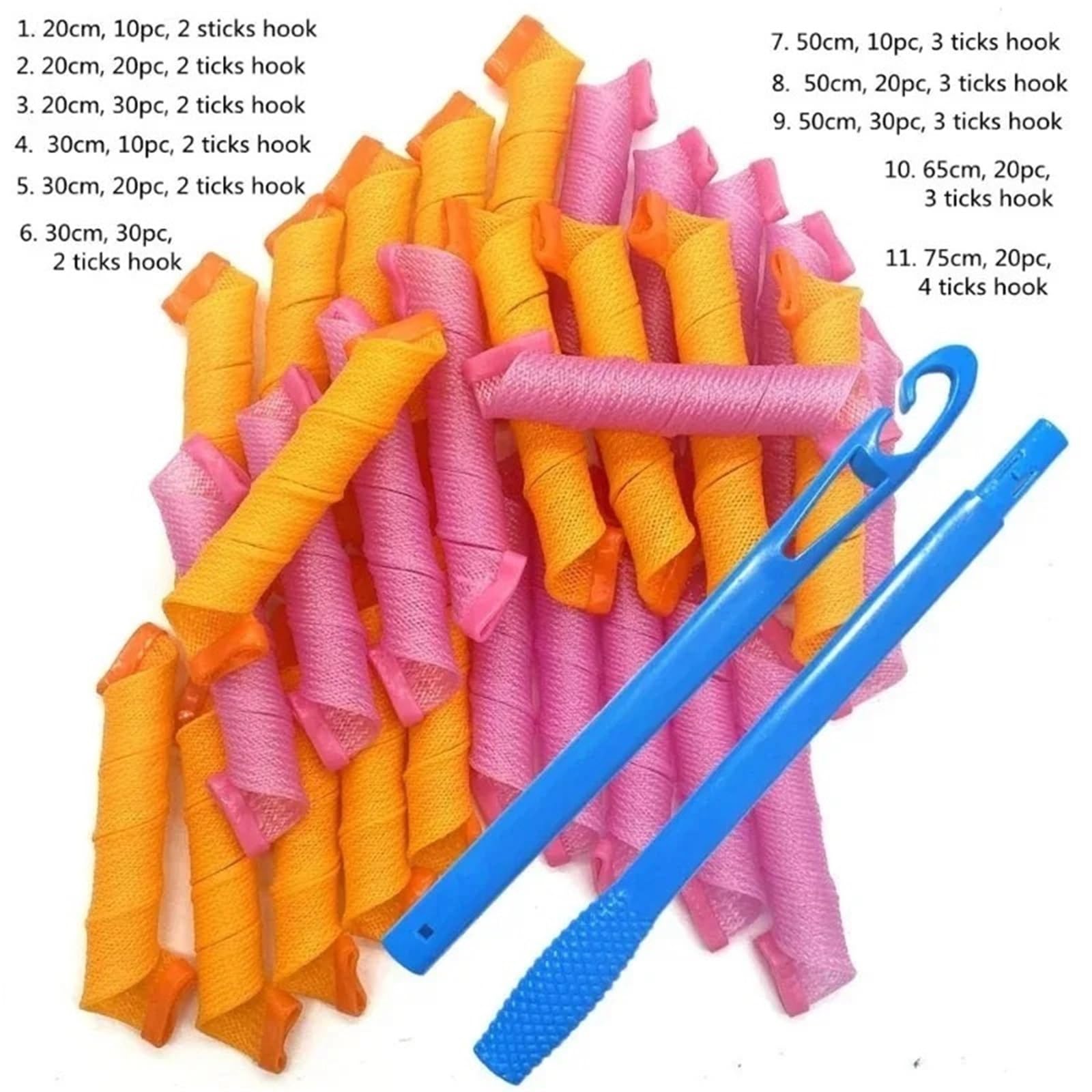 20 Cm Lockenwickler for Selbermachen In Schneckenform Für DIY-Frisuren