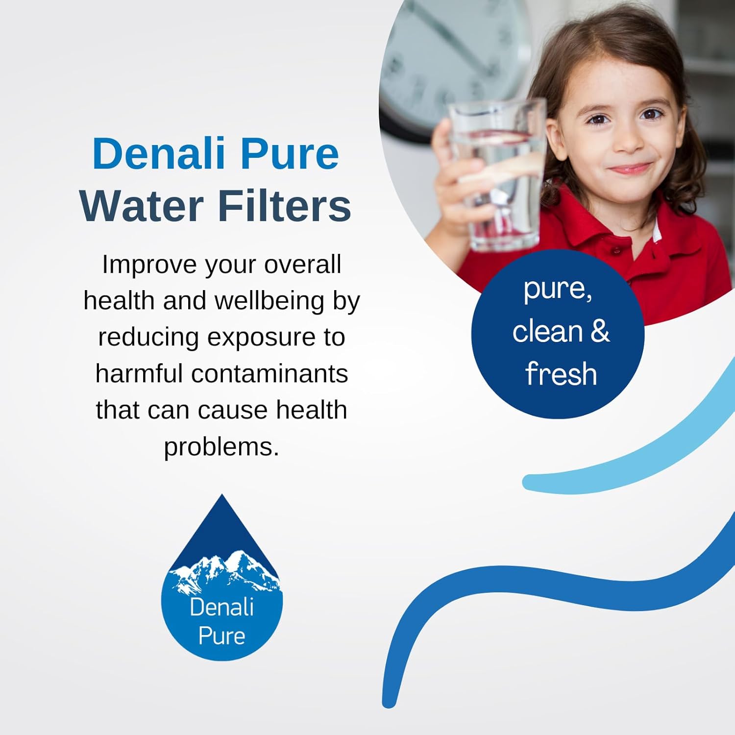 Denali Pure 2-Pack Replacement for Kenmore/Sears 10650522101 Refrigerator Water Filter - Compatible with Kenmore/Sears 46-9002 Fridge Water Filter Cartridge