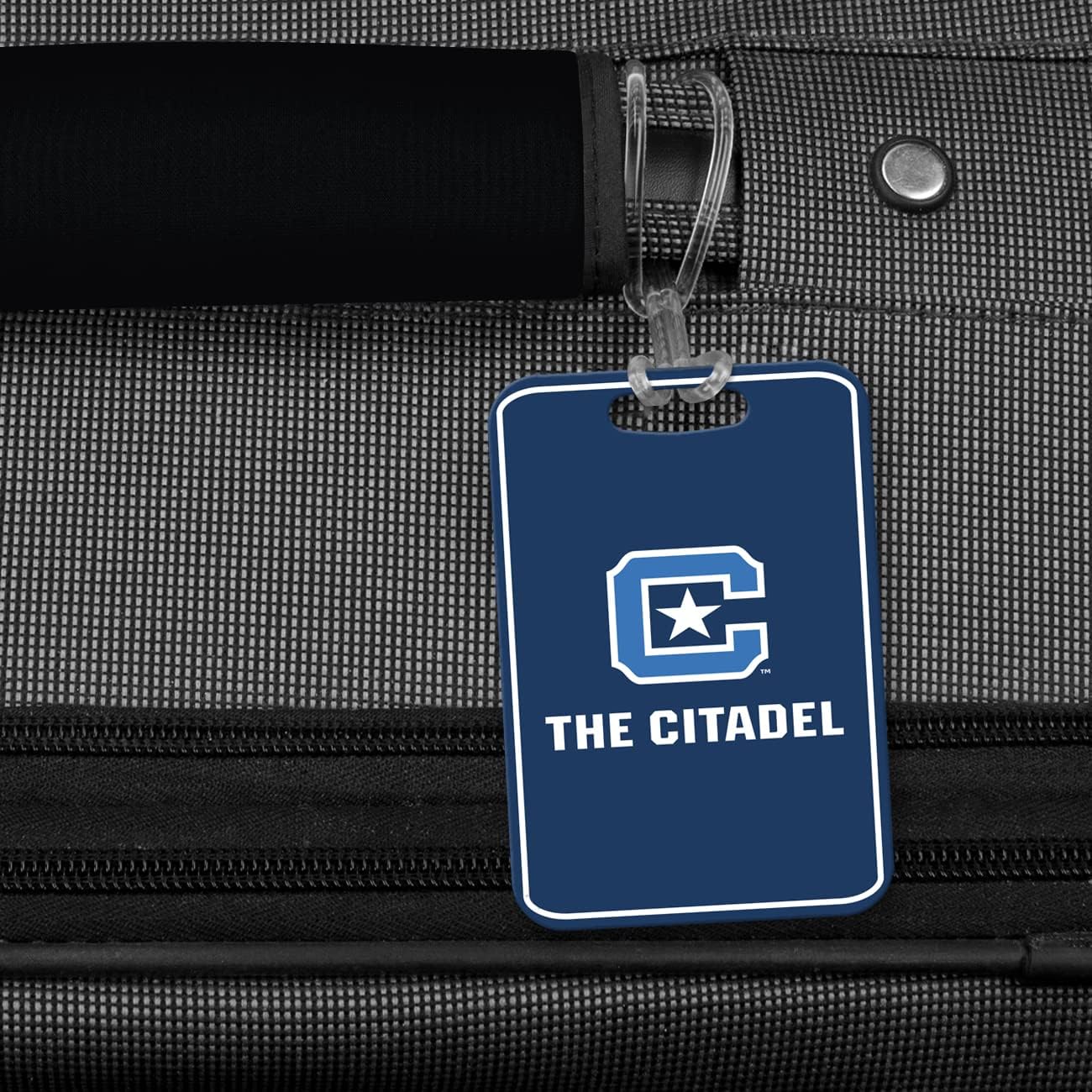 The Citadel Travel Luggage ID Bag Tag for Suitcases Rectangle Plastic Tag Luggage Tag with Name Privacy Protection Travel Bag Labels (The Citadel 3)