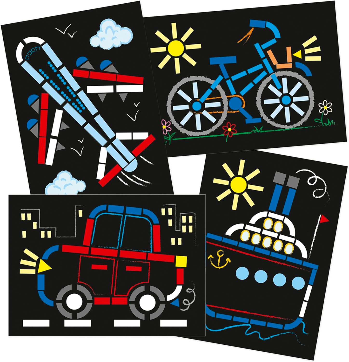 Stickers, AF035C, Multicolor