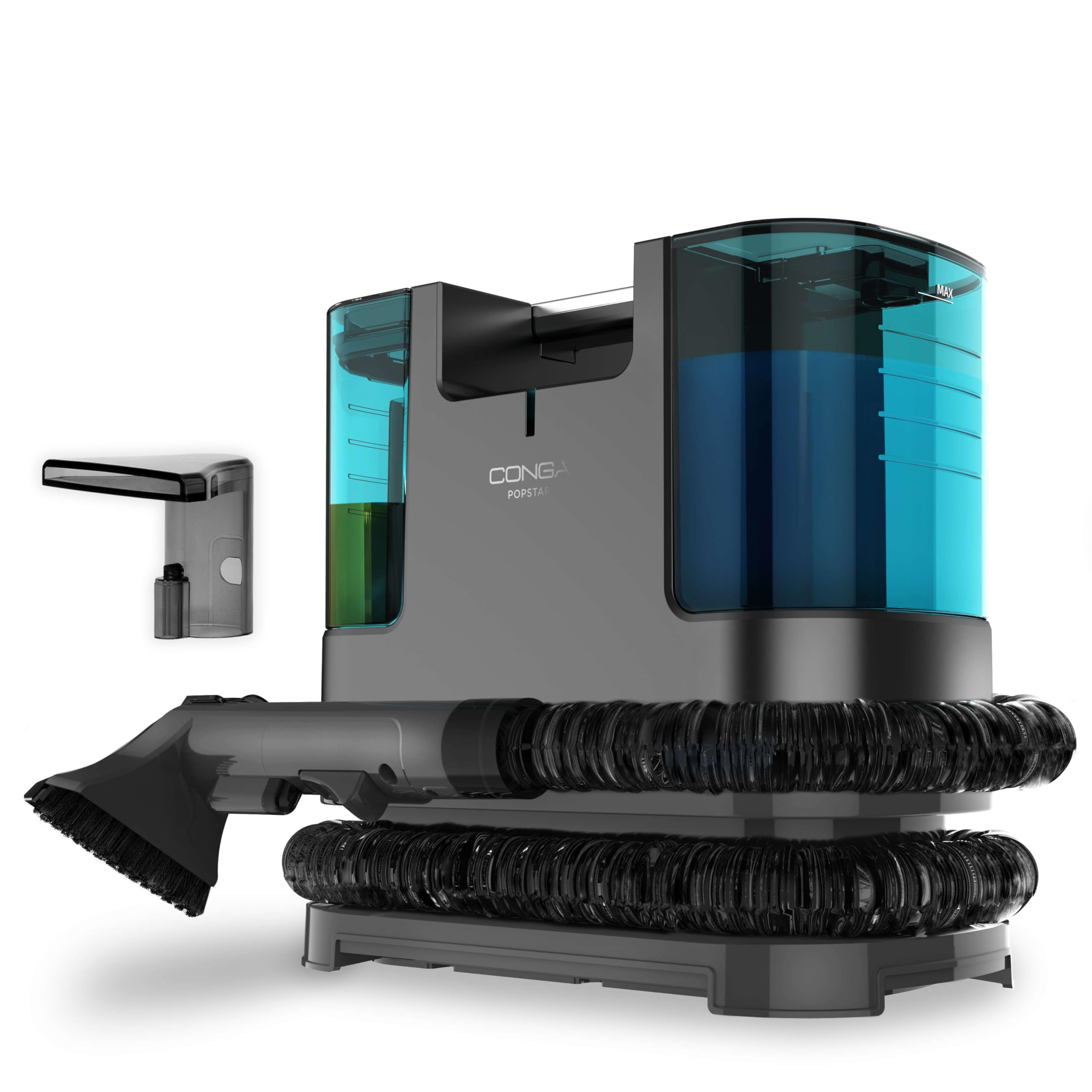 Cecotec Aspirador de Tapicerías Conga Popstar 3000 CarpetClean. 400 W, 2 Depósitos -​1 de Agua Limpia y 1 de Sucia-, Pulverizador de Agua, Radio de acción 6 m, Longitud de la Manguera 1,​2 m