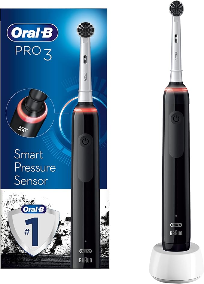 OralB Pro 3 Electric Toothbrush with Smart Pressure Sensor, 1