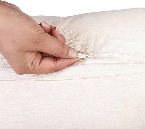 Miniatura 9 de Artompact Juego de 2 fundas de almohada bohemias copetudas para sofá, almohada bohemia texturizada de 18 x 18 pulgadas, fundas de almohada