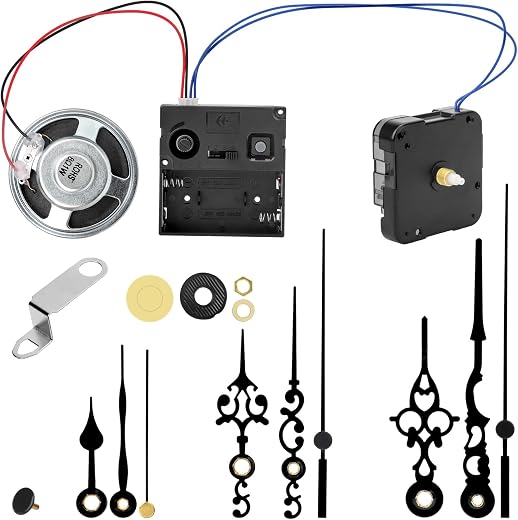 EEEKit Chiming Clock Mechanism Replacement, Battery Motors with Chime Melody Hour Trigger and 3 Set