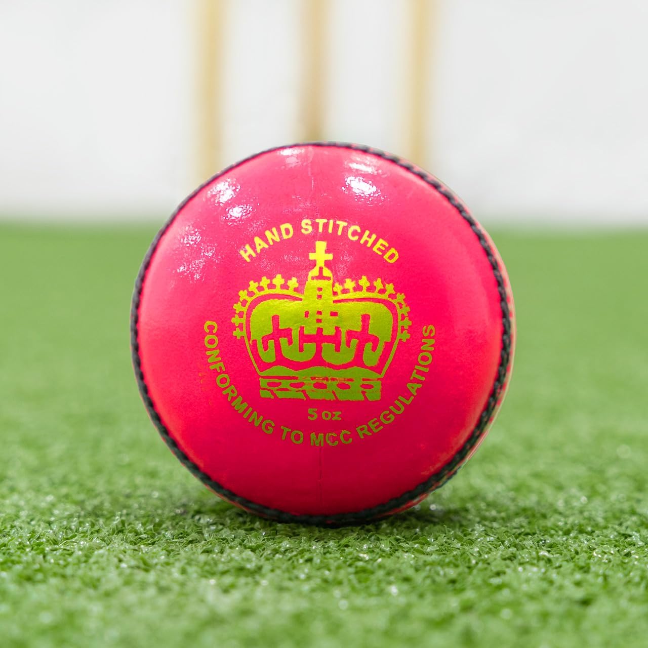 FORTRESS Club Crown Cricket Balls - MCC White/Red/Pink Ball Colours