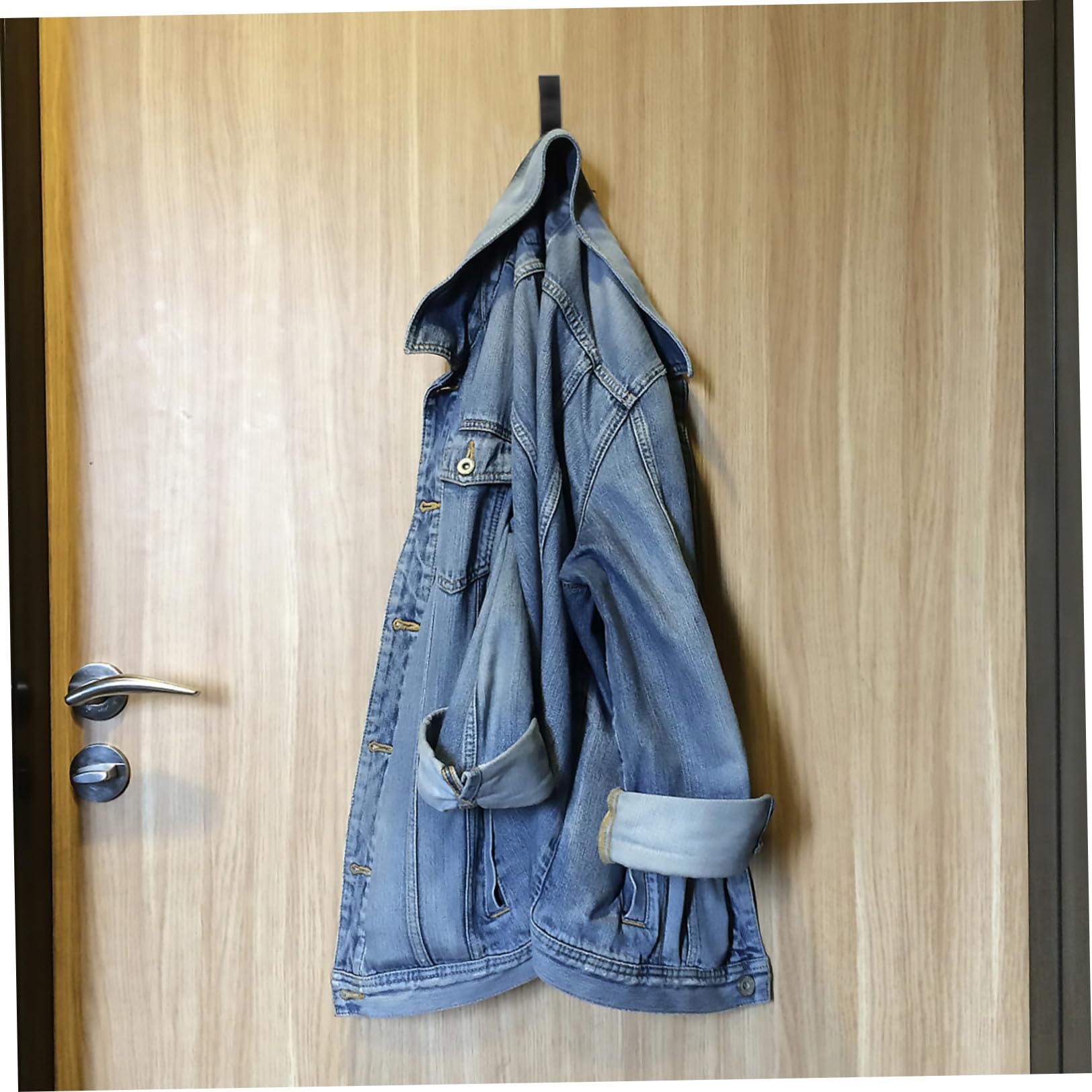 Ganchos Hogar de Aluminio Negro 5 Piezas, Montaje en Pared