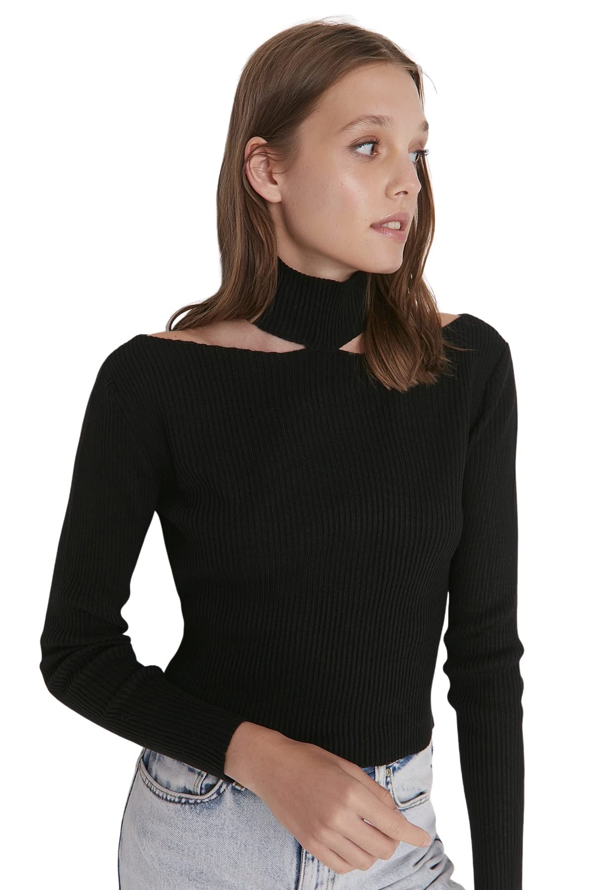 Trendyol Damen, Schwarz, L