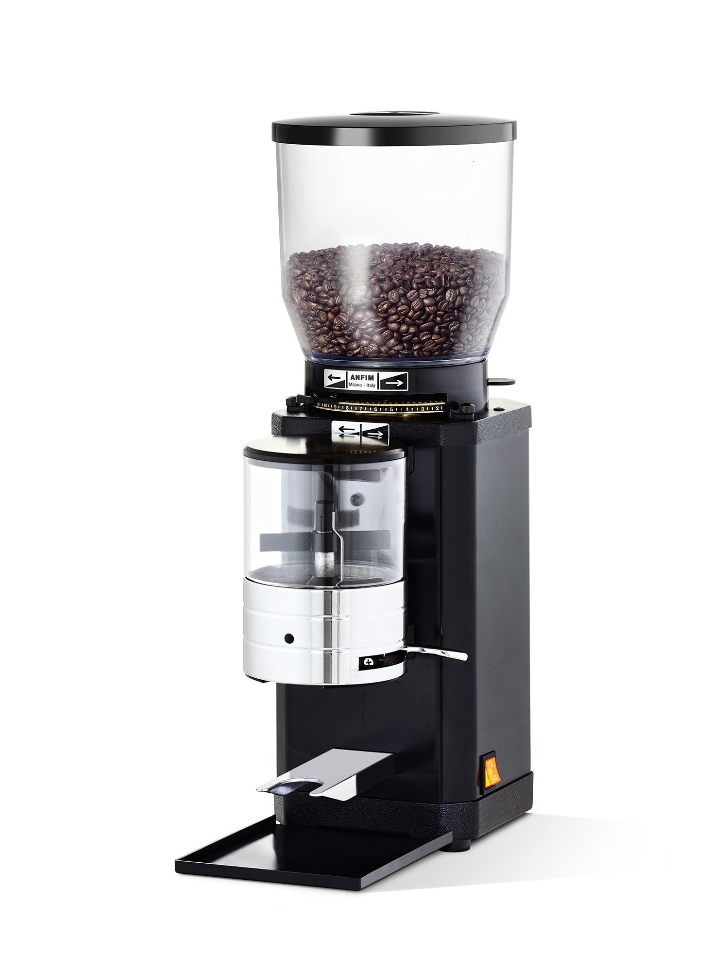 Anfim Super Caimano SCT Espresso Grinder - Timer - Black