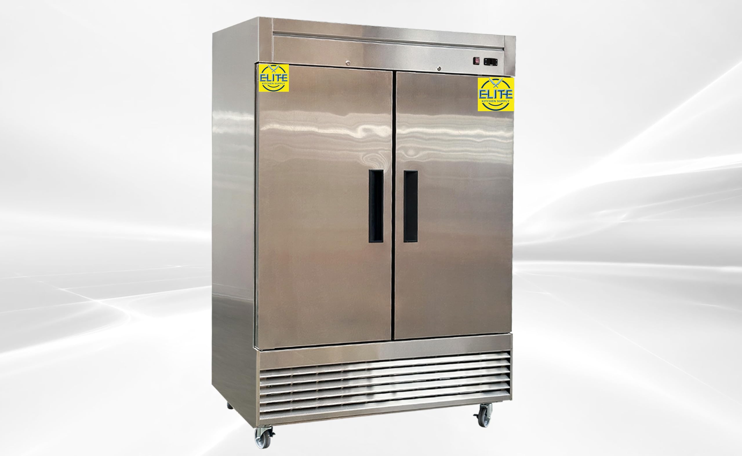 Commercial Upright Reach in Freezer, ETL 2 Door, 54