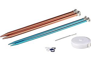 Boye Yarn Knitting for Beginners Kit: Learn to Knit with 9 Easy Patterns