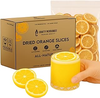 Dried Orange Slices 3oz/85gm 23 to 37 Pcs, Dehydrated Fruit For Cocktails, Dehydrated Oranges, Cocktail Garnish and Decoration, Dried Orange Peel, Cocktail Garnishes for Drinks and Juices