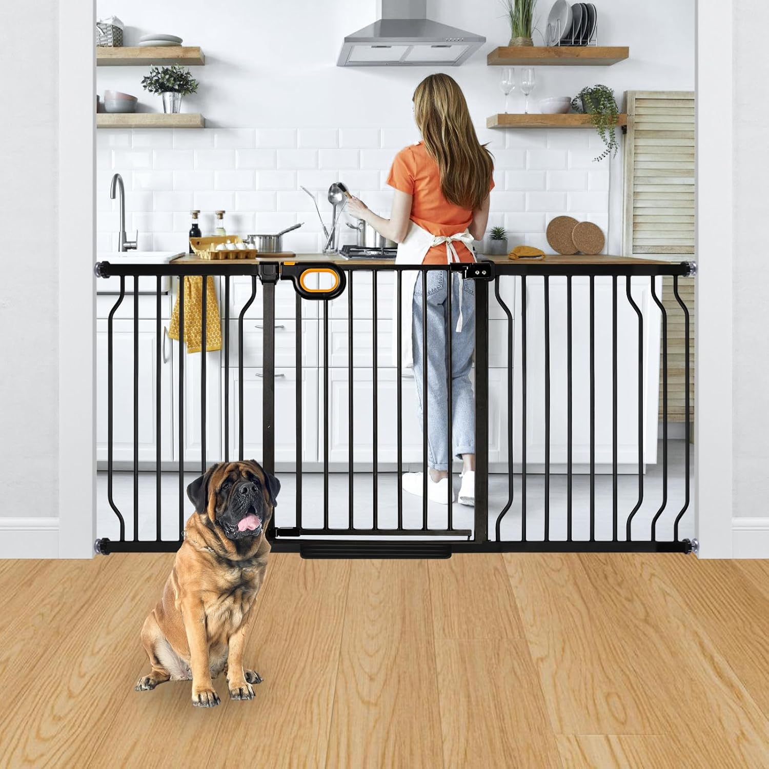 owlie Stair Baby Gate 5766 Inch, Extra Wide Safety Gate