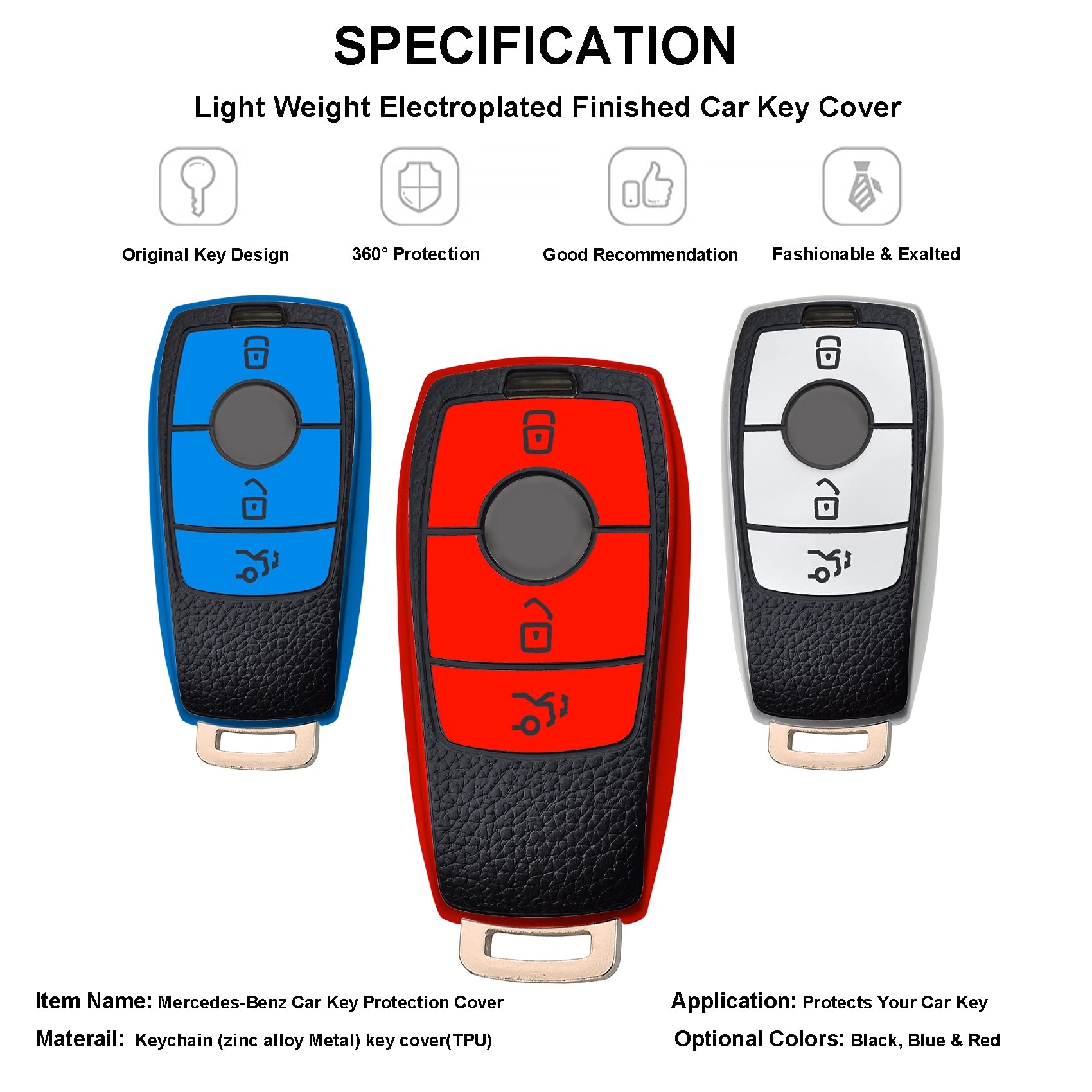 Gancio Per Chiavi Mercedes Benz In Acciaio Inox, Portachiavi Mercedes Benz Origi - Foto 6