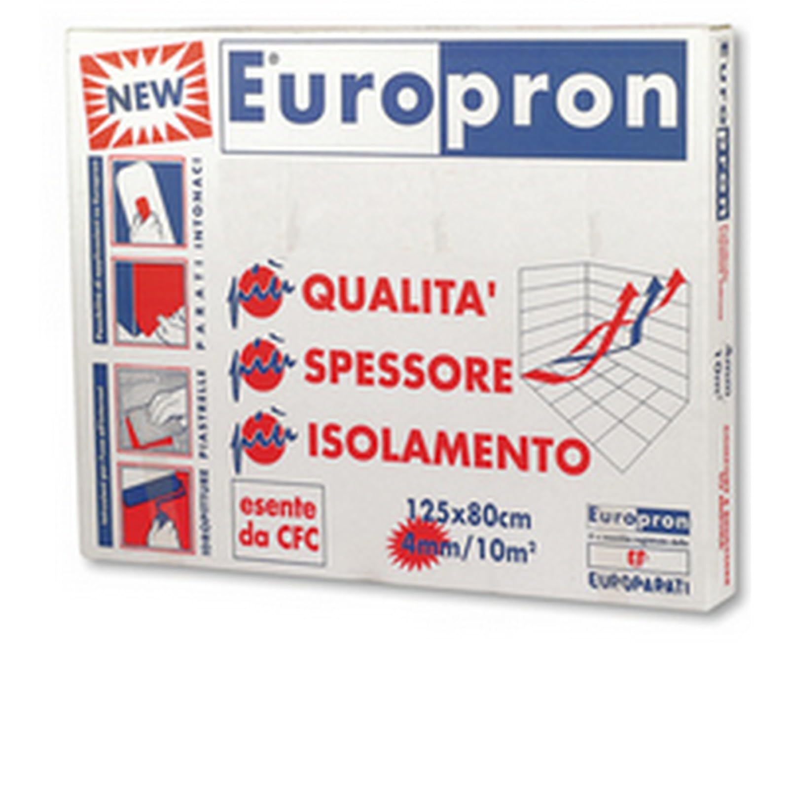 Foglio Di Polistirolo Estruso Ad Alta Densità. Idoneo Per Evitare Dispersioni Di Calore E Creare Isolamento Termico Ed Acustico. Prodotto Esente Da Clorofluorocarburi (Cfc). In Scatola.