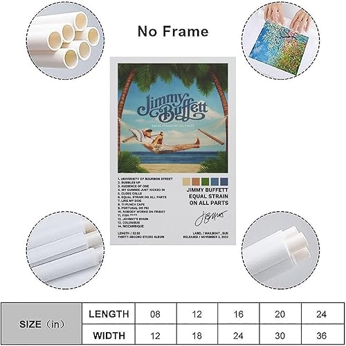 Miniatura 3 de Jimmy - Póster de Buffett con igualdad de tensión en todas las partes, pintura decorativa, lienzo, pósteres de pared e impresión artística moderna