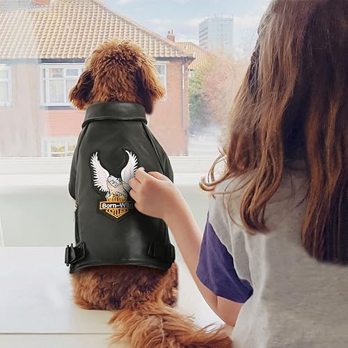 Miniatura 6 de Chaqueta de piel sintética suave para cachorros, abrigo impermeable para invierno, ropa cálida para mascotas, perro, gato, chaqueta para perros
