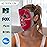 MyHalos Ice Face Mask - Frozen Face Mask for Pain Relief, Migraine & Wisdom Tooth Surgery - Cooling Mask for Swelling, Puffiness & Stress Relief - Hot or Cold Gel Mask Cold Pack (Pink)