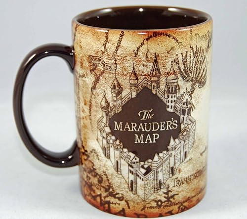 Taza de mapa de merodeador del mundo mágico de Harry Potter
