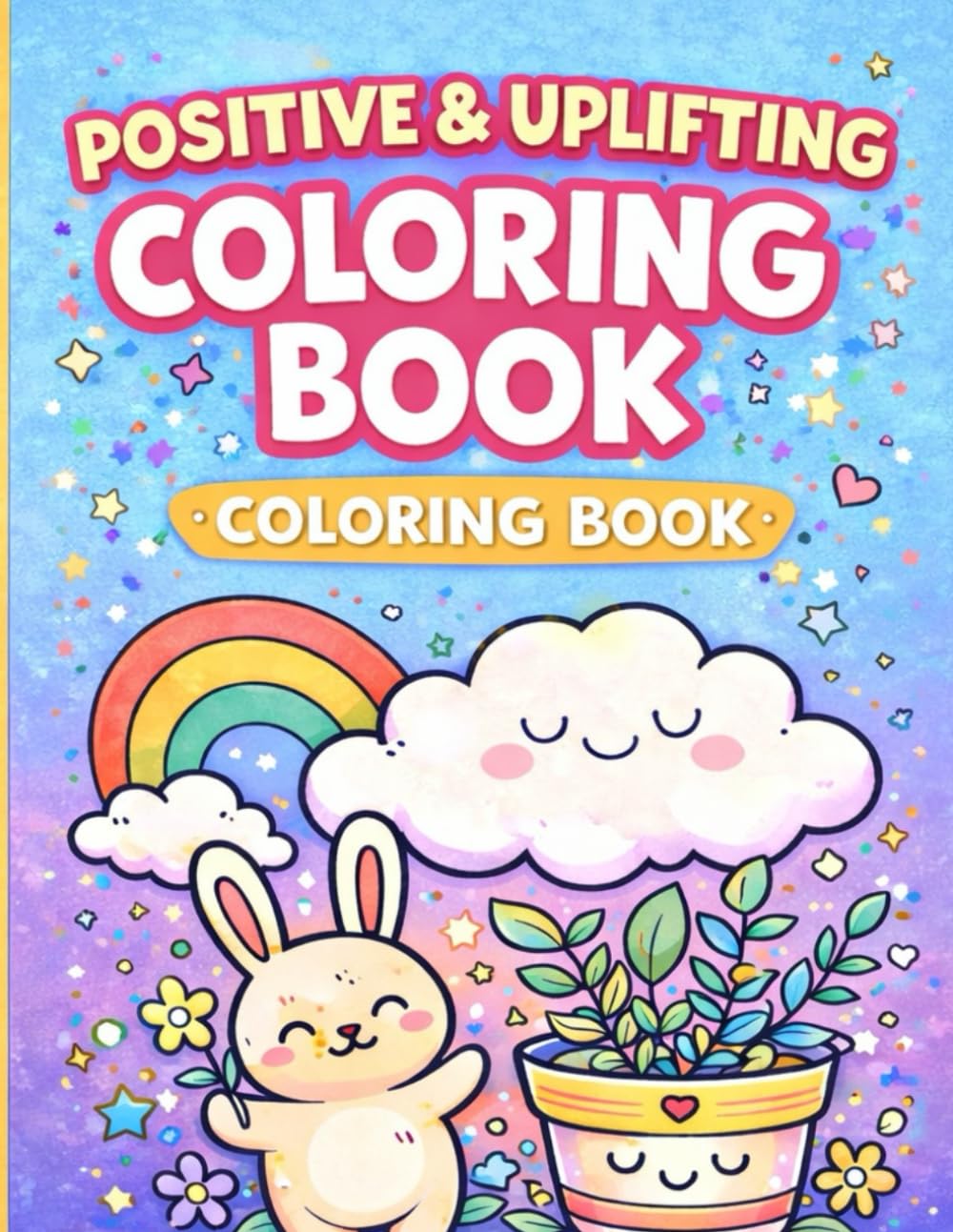 Positive And Uplifting Coloring Book: A Fun & Calming Coloring Book to Build Confidence, Kindness, and Creativity for Kids Ages 6–10