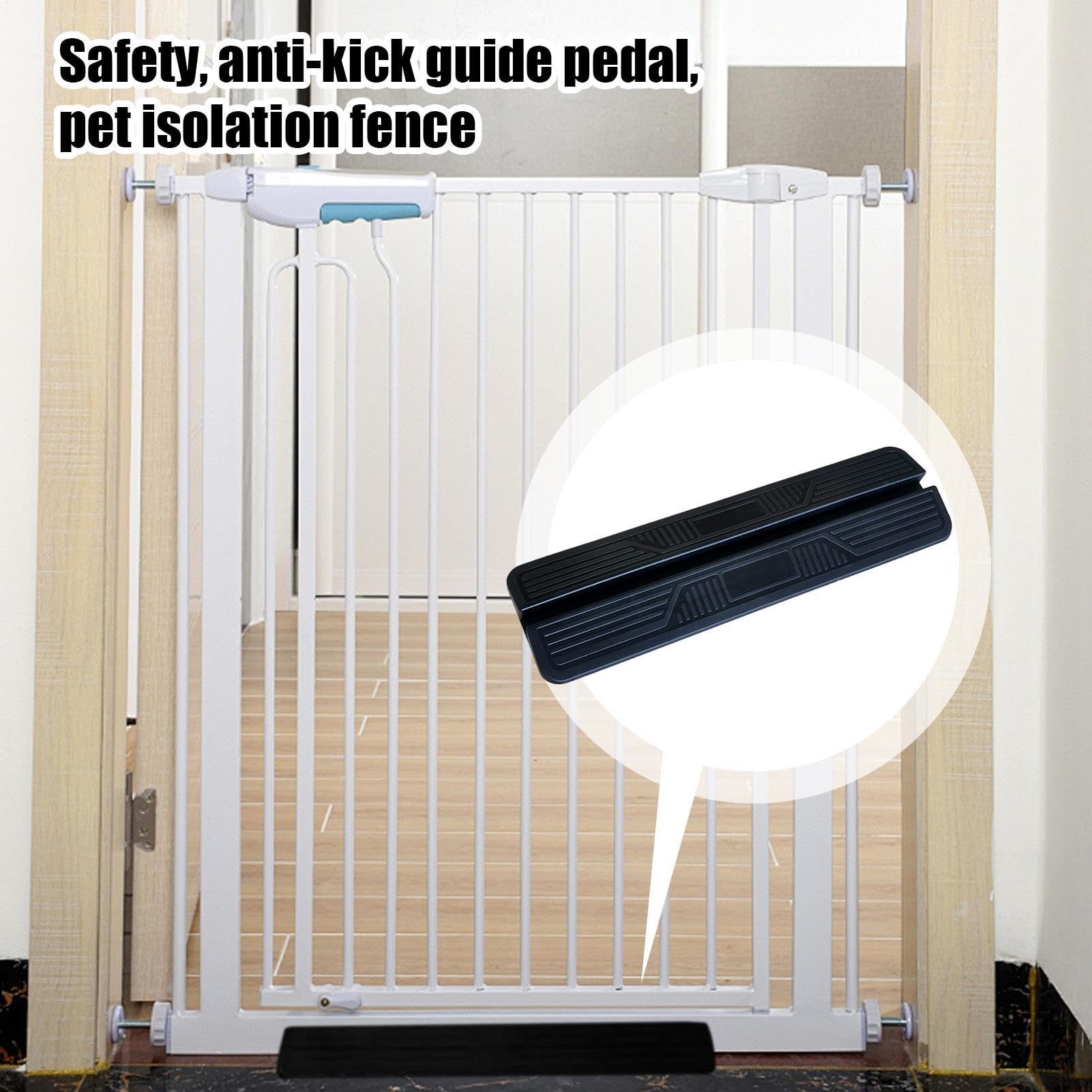 Pet Gate Anti-Kick-Pedal, Treppenstütze, Fußfixator, Stabiler Schutzschiene, Torschutz, Anti-Stolper-Sicherheitszubehör, 45 x 13 x 3 cm, PP für Baby, Hund, Katze, Zäune