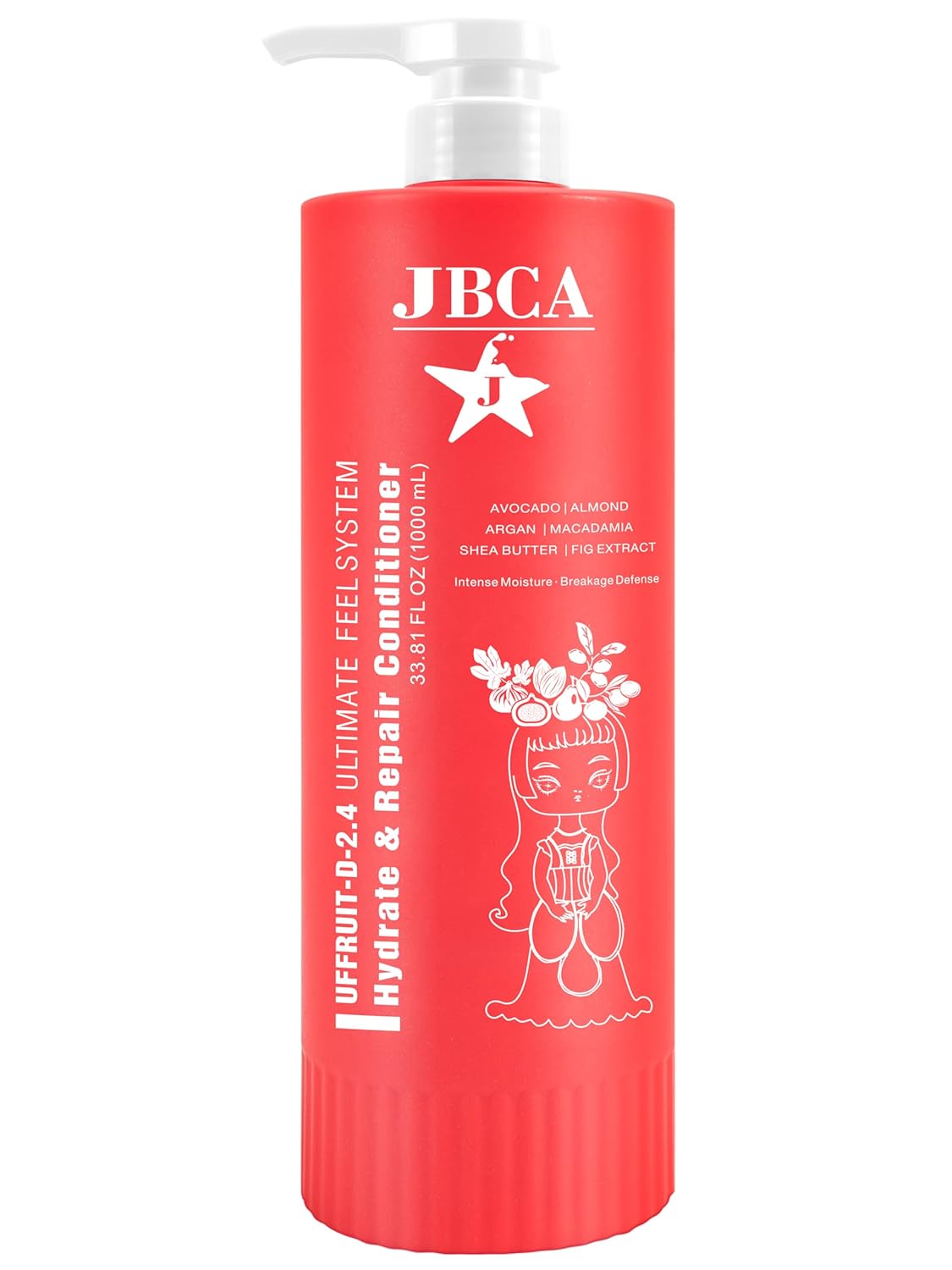 JBCA Hydrate & Repair Conditioner with Shea Butter & Fig Extract - For Dry, Thick, Damaged Hair - Deeply Moisturizes & Detangles - 33.81 Fl Oz