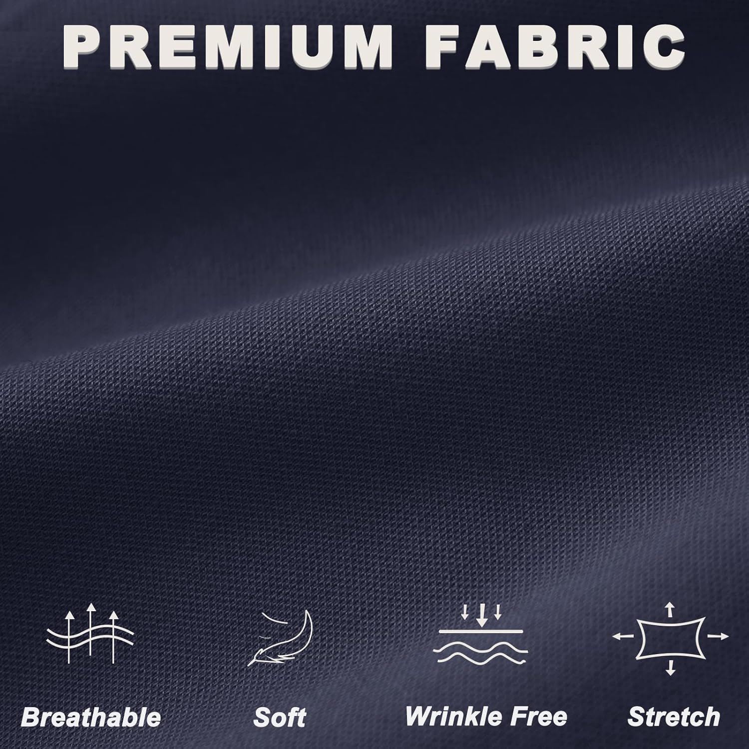 iChosy Women's Stretchy Straight Leg Dress Work Pants Business Office Casual Slacks with Pockets - Image 7