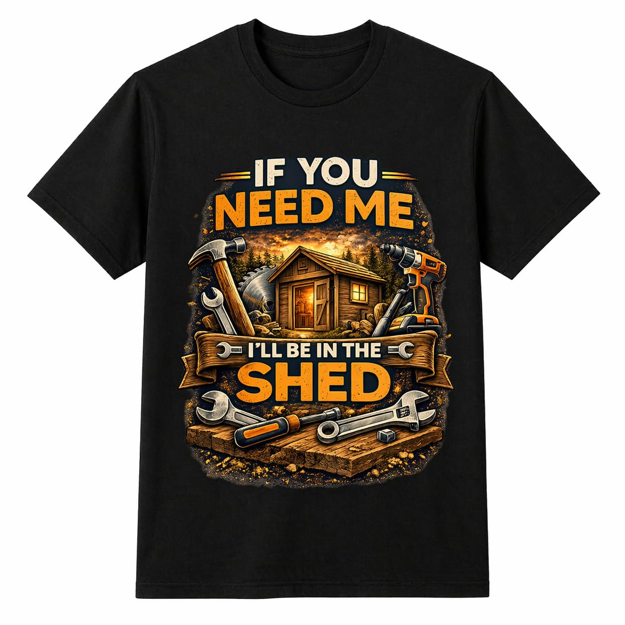 BestaFiesta Fathers Day Funny Dad Gifts for Him T-Shirts for Men UK Dads Shed Joke Birthday Step Dad Black L (Large)