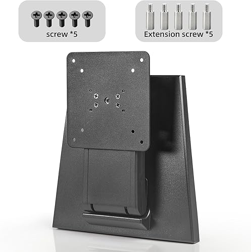 Miniatura 5 de WEARSON Soporte de TV LCD ajustable Soporte de escritorio plegable para monitor de metal con orificio VESA 2.953x2.953 in y 3.937x3.937 in (WS-03A2)