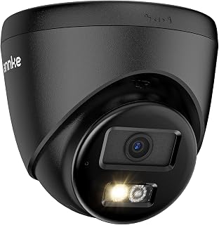 ANNKE 3K PoE Security Camera with Red & Blue Strobe Flash Light Alarm, IP67