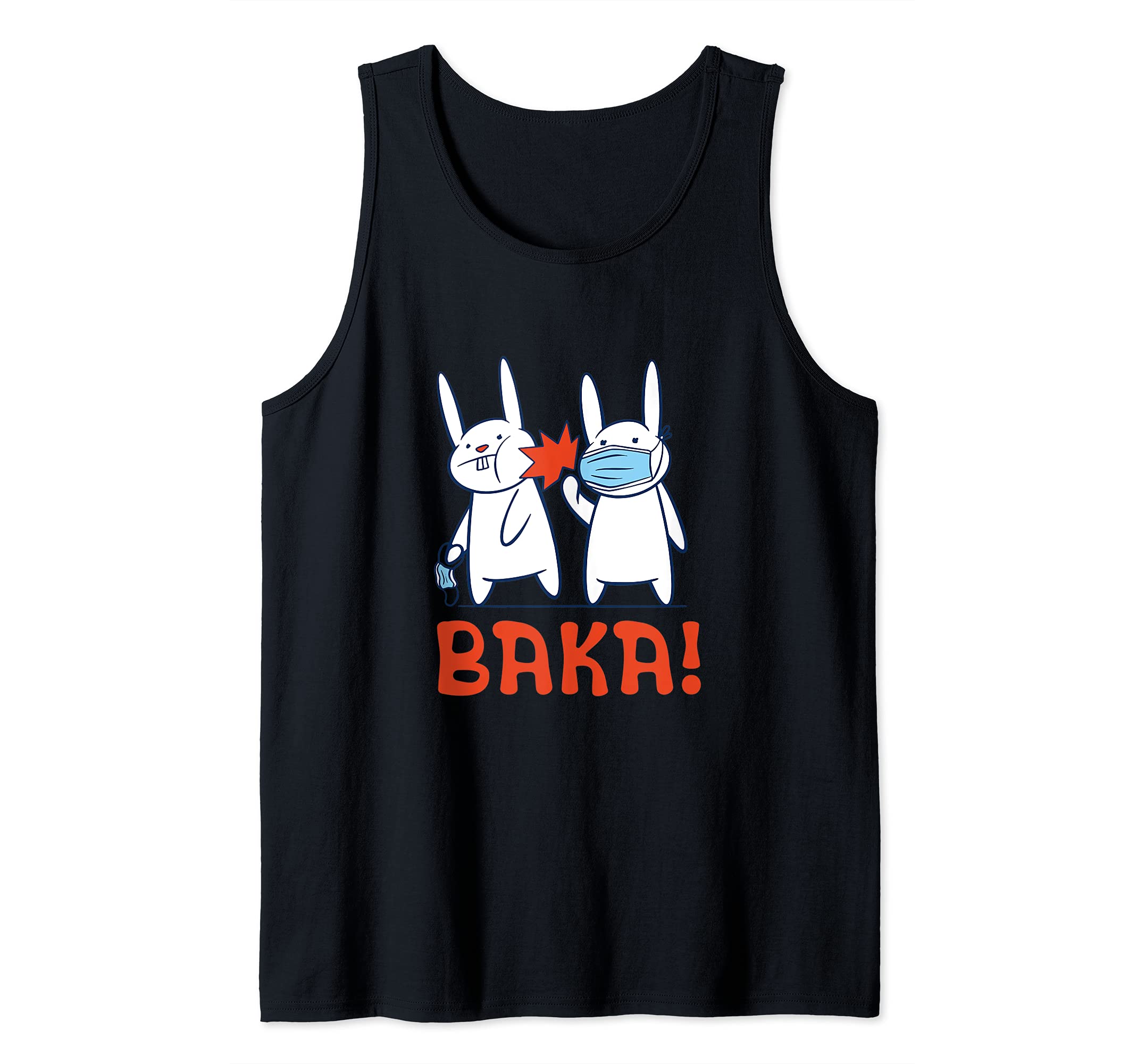 Baka Rabbit Slap Face Mask - Baka Japanese Tank Top