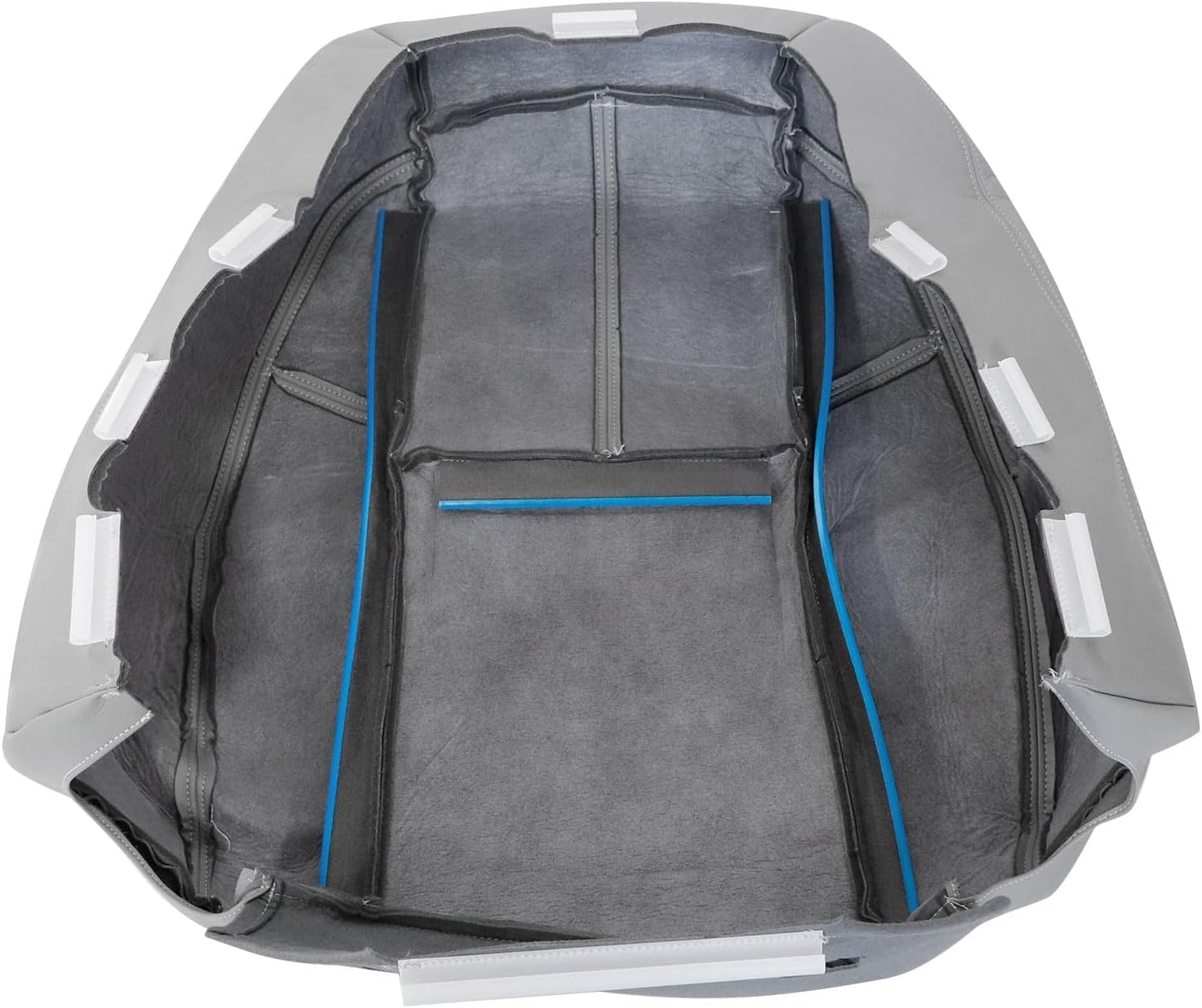 GXARTS Light Gray #833 Driver or Passenger Side Top Lean Back Leather Seat Cover Replacement Fit for Chevy Silverado Tahoe Suburban Avalanche GMC Sierra Yukon 2007 2008 2009 2010 2012 2013 2014