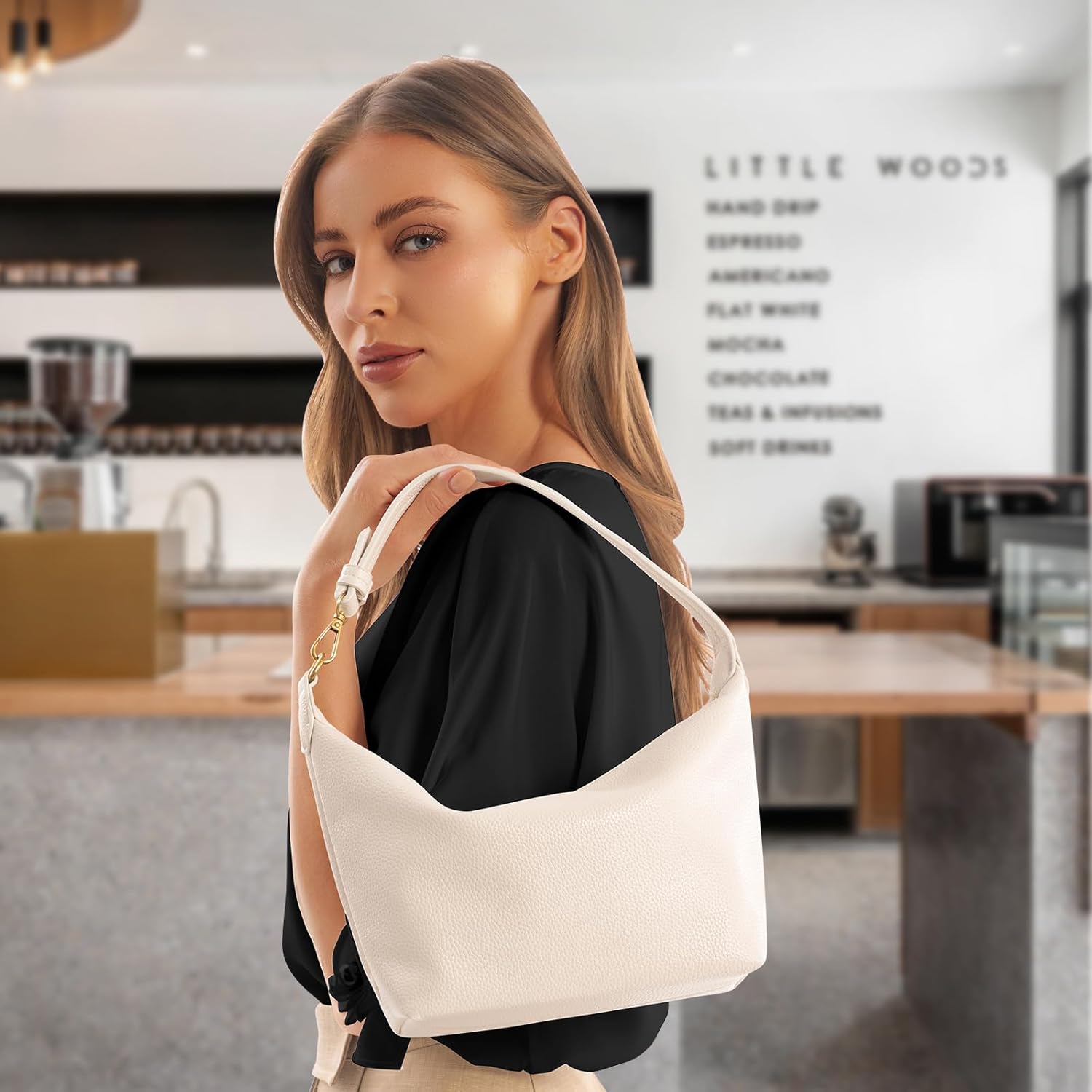 NEBIL Small Hobo Bag For Women Soft Pu Leather Shoulder Purse Slouchy Everyday Trendy Handbags with Zipper 2025 - Image 3