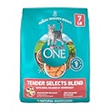 Purina ONE Natural Dry Cat Food, Tender Selects Blend With Real Salmon - 7 lb. Bag