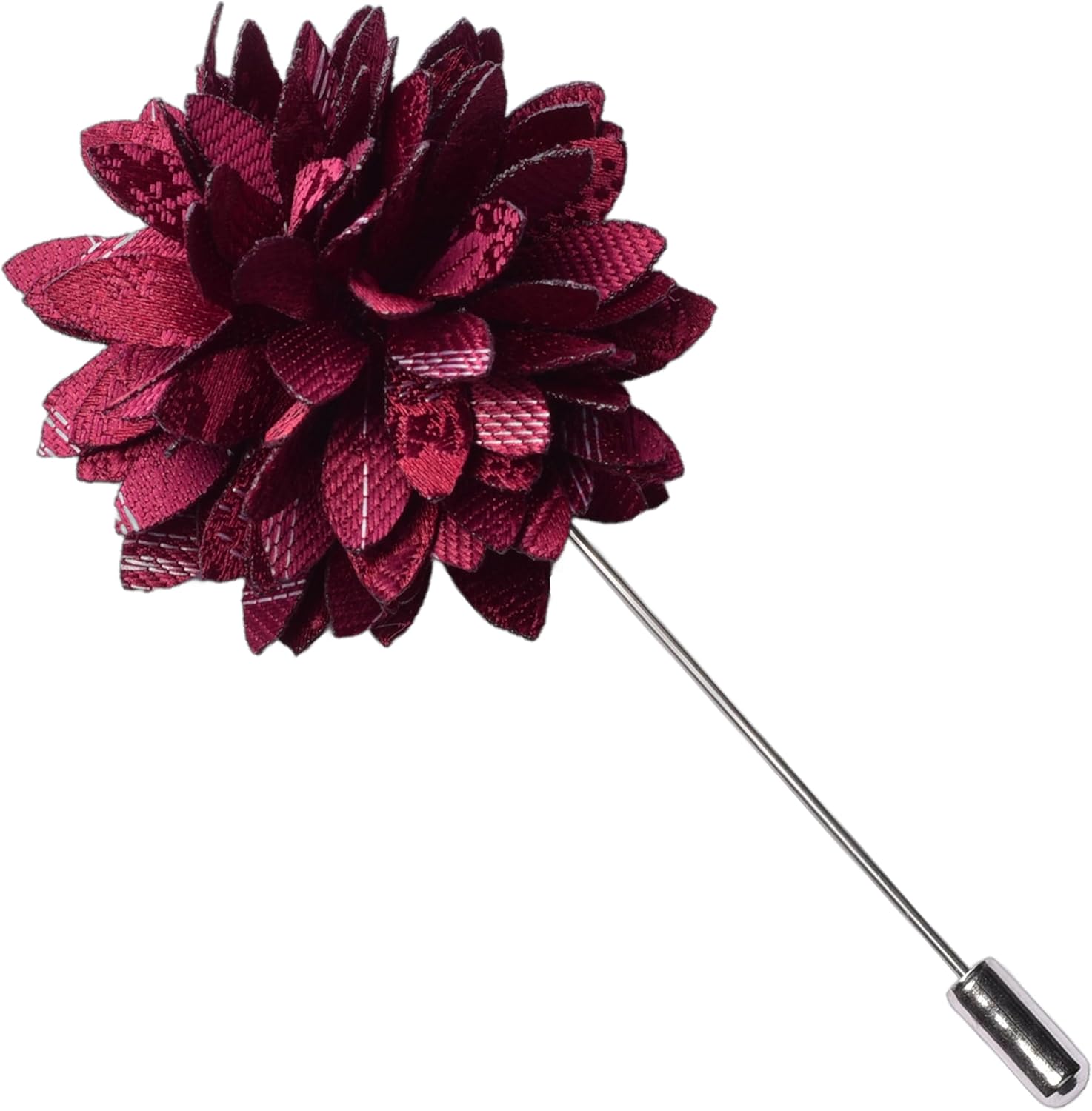 GUSLESON 3.15"(8cm) Mens Floral Tie and Lapel Pin Necktie Hankerchief Cufflinks Set for Men - Image 4