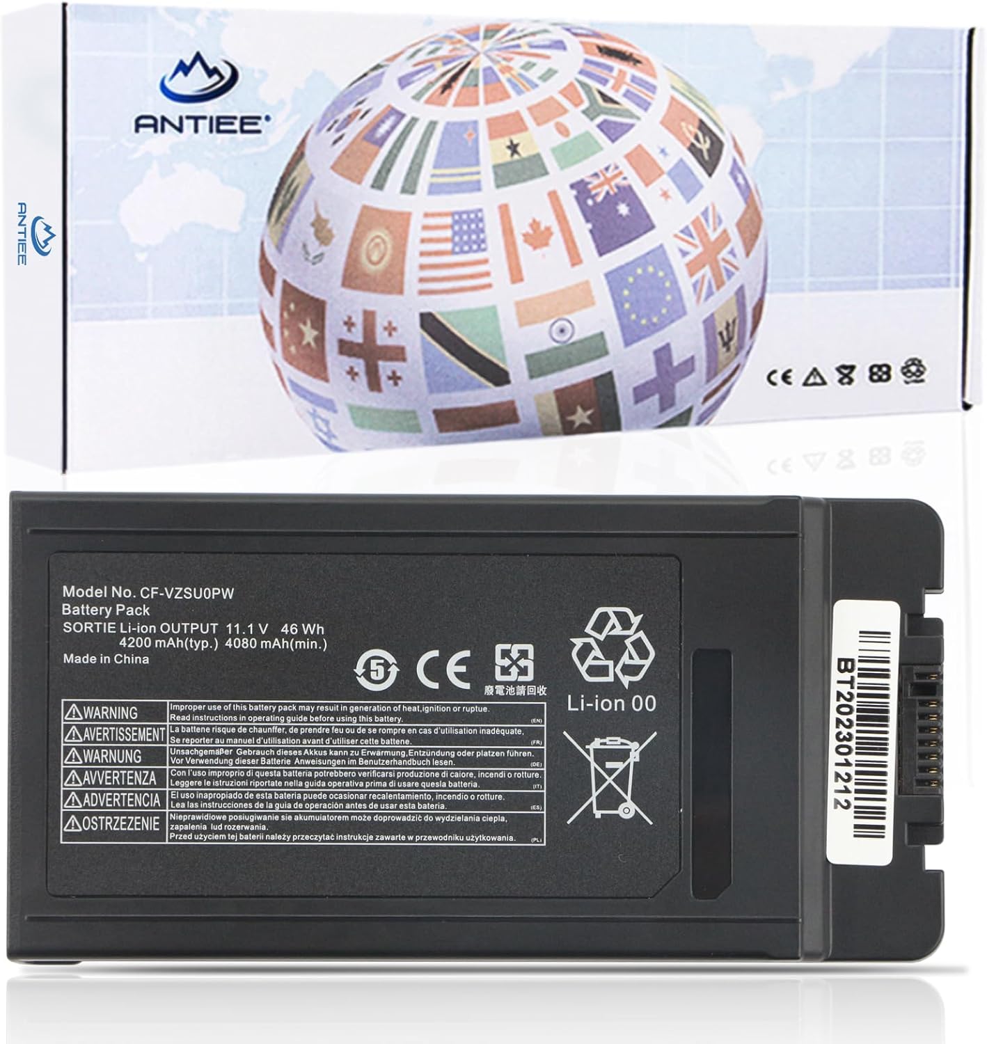 ANTIEE CFVZSU0PW Battery for Panasonic Toughbook CF54 CF54 Mk1 Mk2