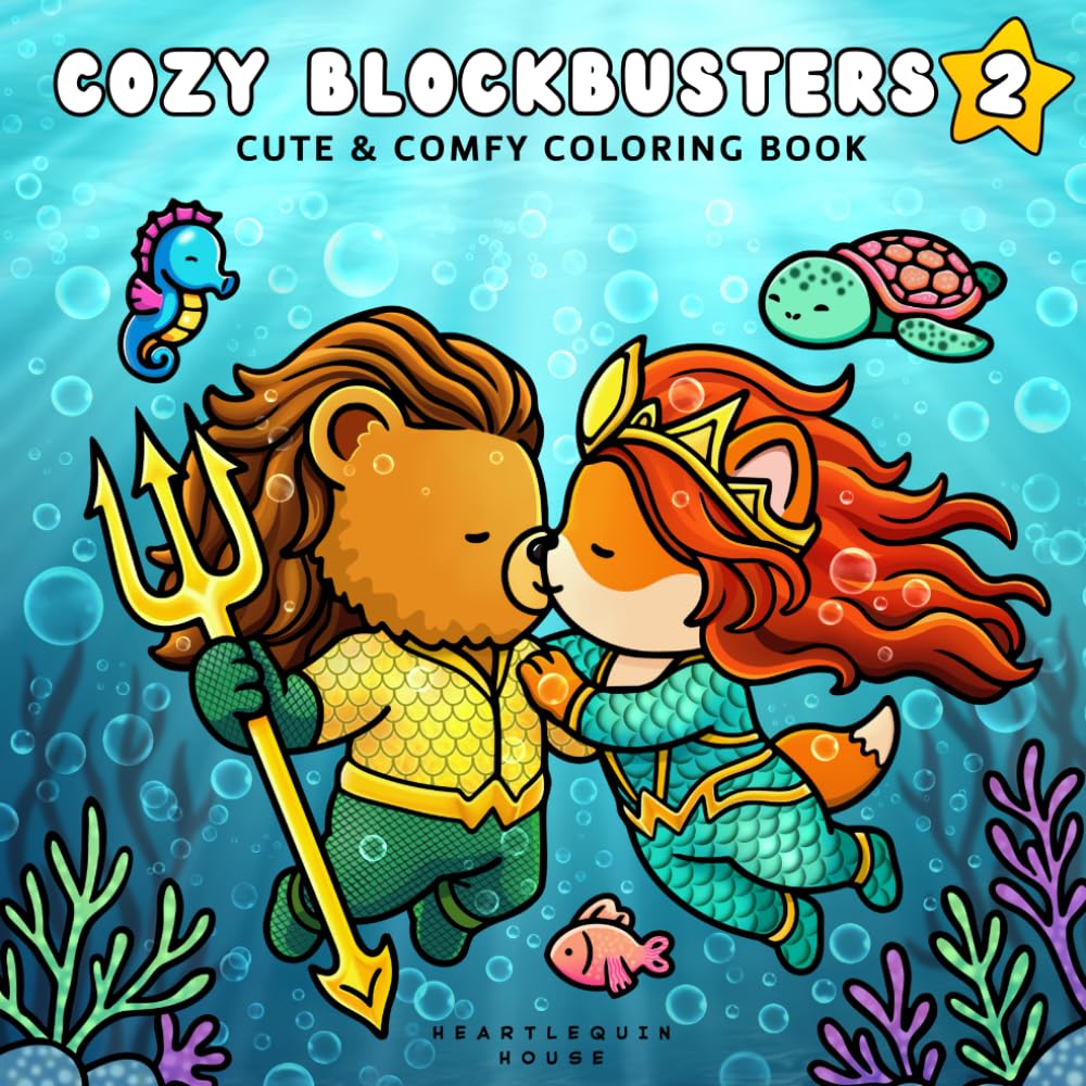 Cozy Blockbusters 2: Cute & Comfy Coloring Book of Fuzzy Friends in Parody Scenes Inspired by Famous Movies – 40 Hand-Drawn Pages for Relaxation and ... for Adults and Film Lovers (Cozy Legends)