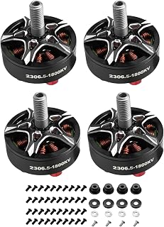 FPV Drone Motor 2306.5 1800KV 6S Brushless Motor Fit for FPV Racing Drone QAV Quadcopter, 4 Pcs