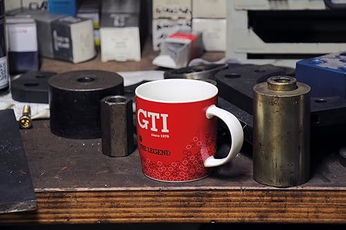 Miniatura 5 de BRISA VW Collection - Taza de cerámica para café, té y capuchino, diseño GTI Golf (12.5 fl oz12.5 fl ozGTI The Legendrojo)
