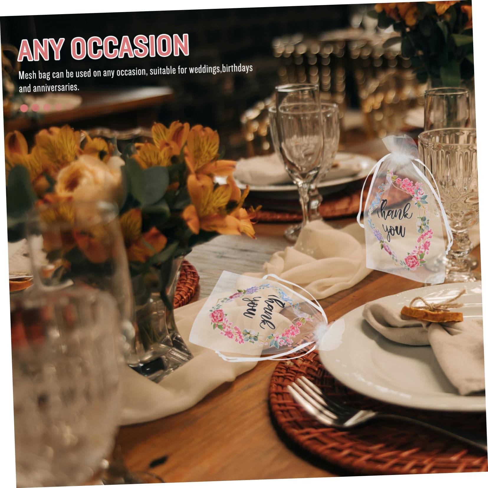 FOMIYES 3 Set Di Robusti Sacchetti in Organza Trasparente Con Coulisse Per Gioielli Piccoli Sacchetti Ideali Per Bomboniere E Decorazioni Per Matrimoni 50 Pezzi*3