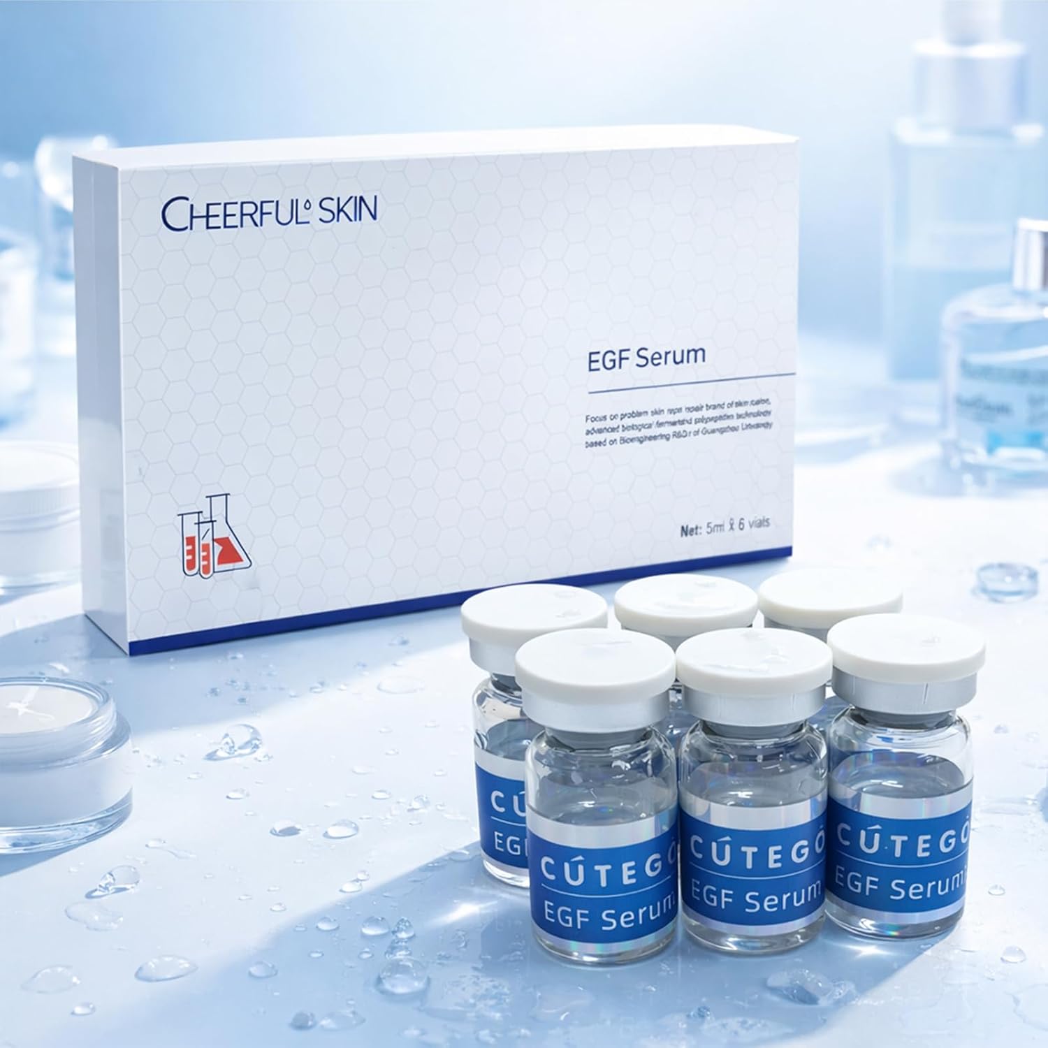 Revitalizing Skin EGF Serum - Ultimate Solution for Skin Rejuvenation, 5ml, 6Pcs