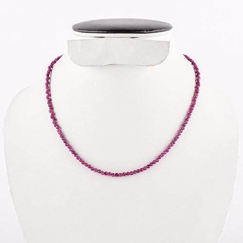 Miniatura 127 de Natural Grey Moonstone Gemstone Micro Round Beads Dainty Choker Necklace Jewelry for Women Healing Chakra Crystals June Birthstone Gift for Her