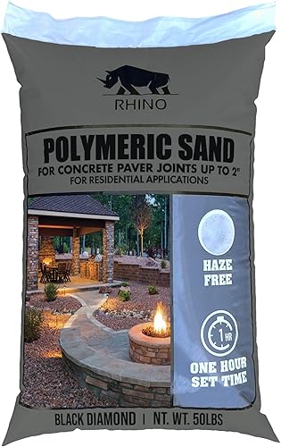 Rhino Power Bond Plus - Super arena polimérica para adoquines y juntas de piedra de hasta un máximo de 2 pulgadas (bolsa de 50 libras, diamante disponible en Yaxa Colombia