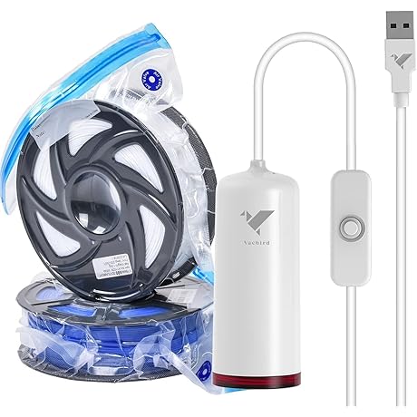 10 Packs Filament Respooler, Vacuum Sealed Dry Boxes for 3D Printing Filament Storage