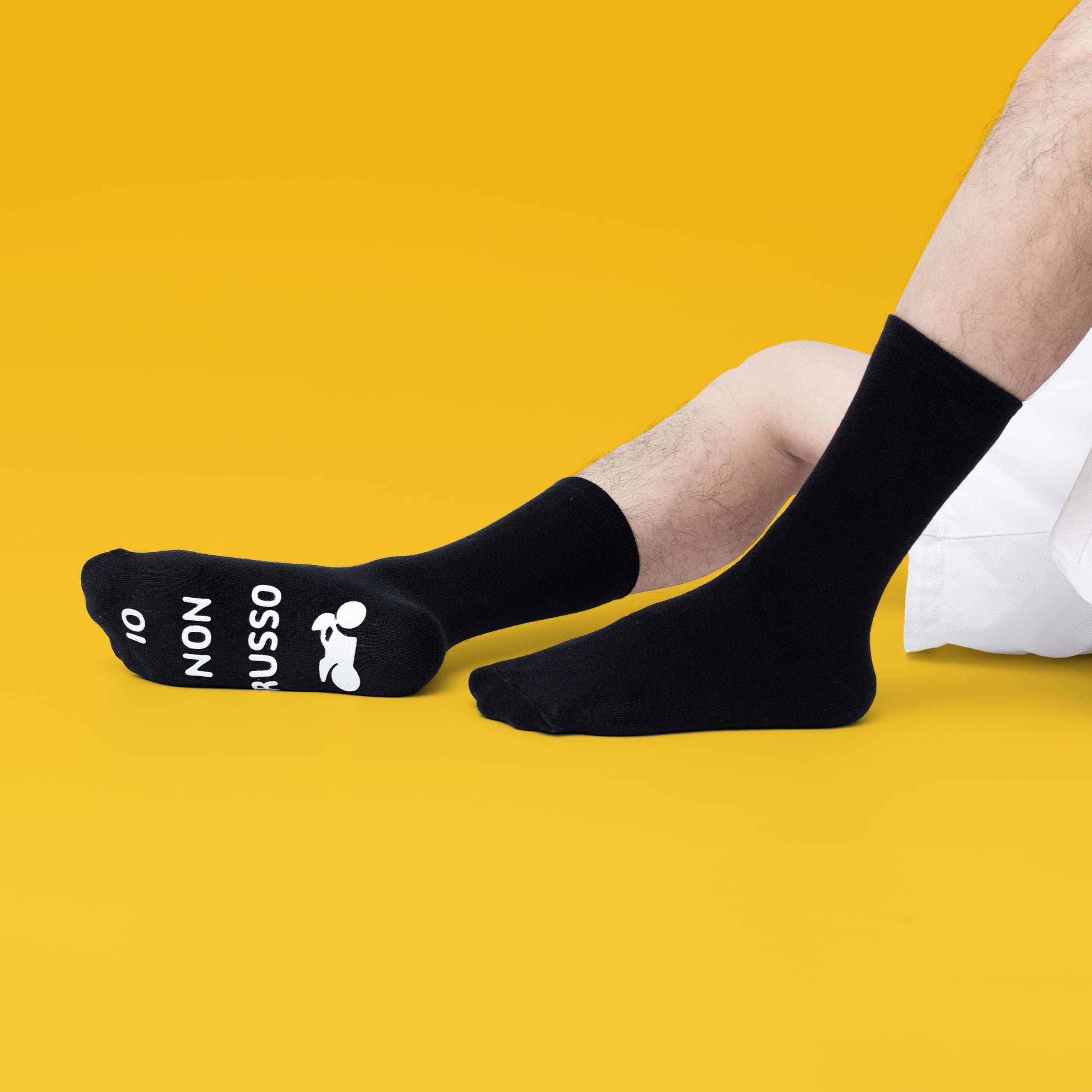 BISOUSOX Regalo per Padre Nonno 1 Paio Calzini Divertenti da Uomo Taglia 40-46 Regalo per la Festa del Papà Gli Amanti Della Moto Compleanno Uomo Cotone Calzini Strani e Divertenti Uomo Regalo