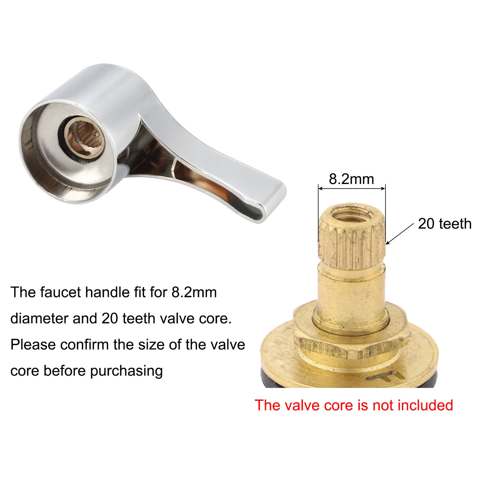 Amazon | uxcell 蛇口レバーハンドル シングルレバーハンドル キッチン