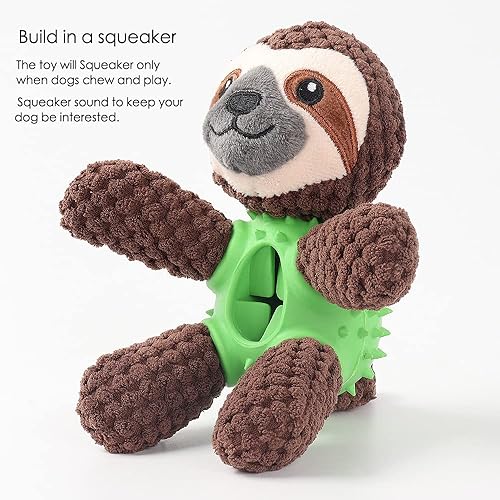 Juguetes chirriantes para perros, juguetes interactivos y duraderos de felpa para mascotas, juguete dispensador de alimentos, divertido juguete de