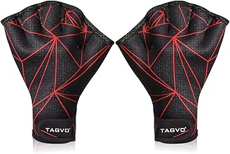 TAGVO Schwimmhandschuhe Wasserhandschuhe Wassertraining, Aquatic Handschuhe für den Oberkörperwiderstand, Fitness wasserdichte, Neoprenhandschuhe offen Wasser Training, Größen für Männer Frauen