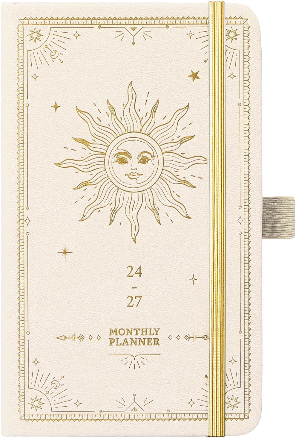 Artfan 2024-2027 Pocket Planner/Calendar - Monthly Pocket Planner/Calendar with 63 Notes Pages, July 2024 - June 2027, 4" x 6.2", 3 Year Monthly Planner with Inner Pocket and Pen Hold - Creamy White