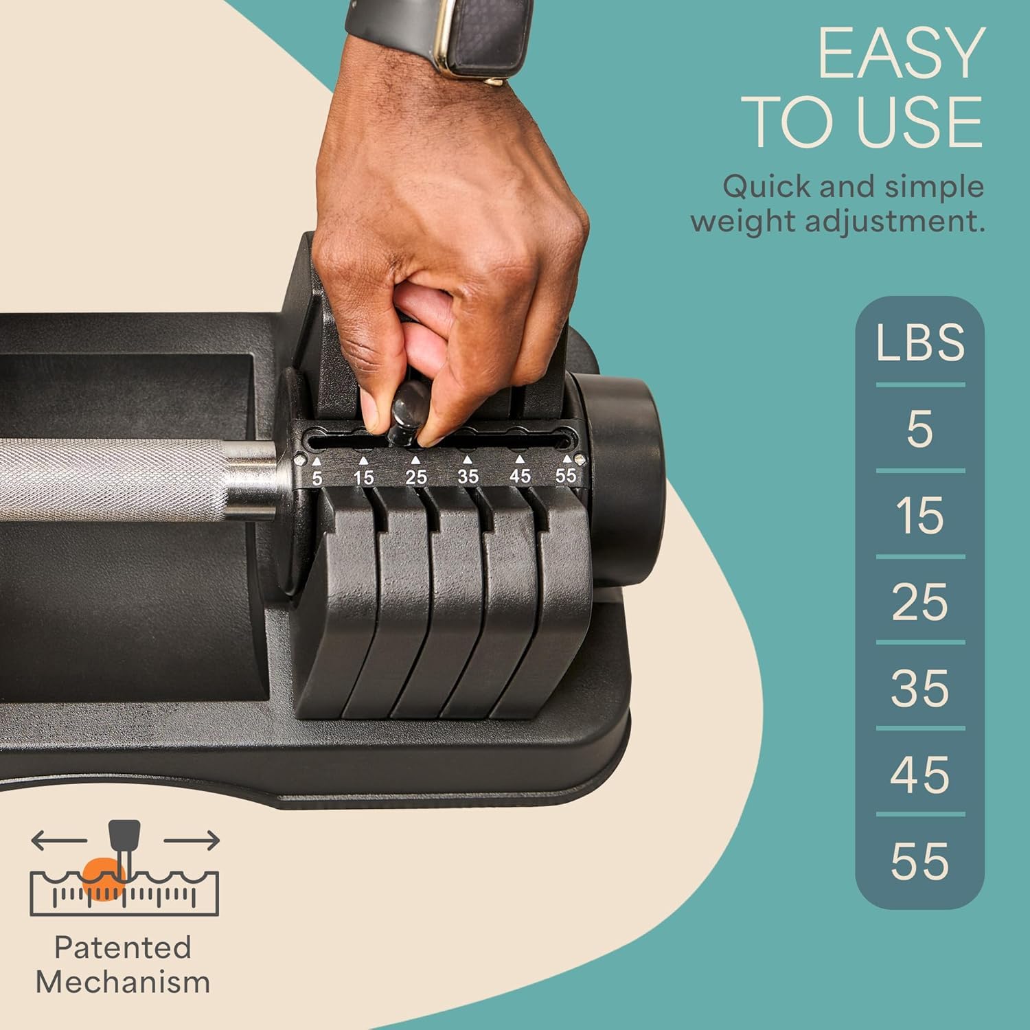 Amazon | Lifepro 調節可能なダンベルセット/シングル - 15ポンド 42