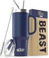 Vista 68 de Beast Vaso de 20 oz de Acero Inoxidable con Aislamiento al Vacío para Café y Hielo de Doble Pared Termo de Viaje (Arcoíris)